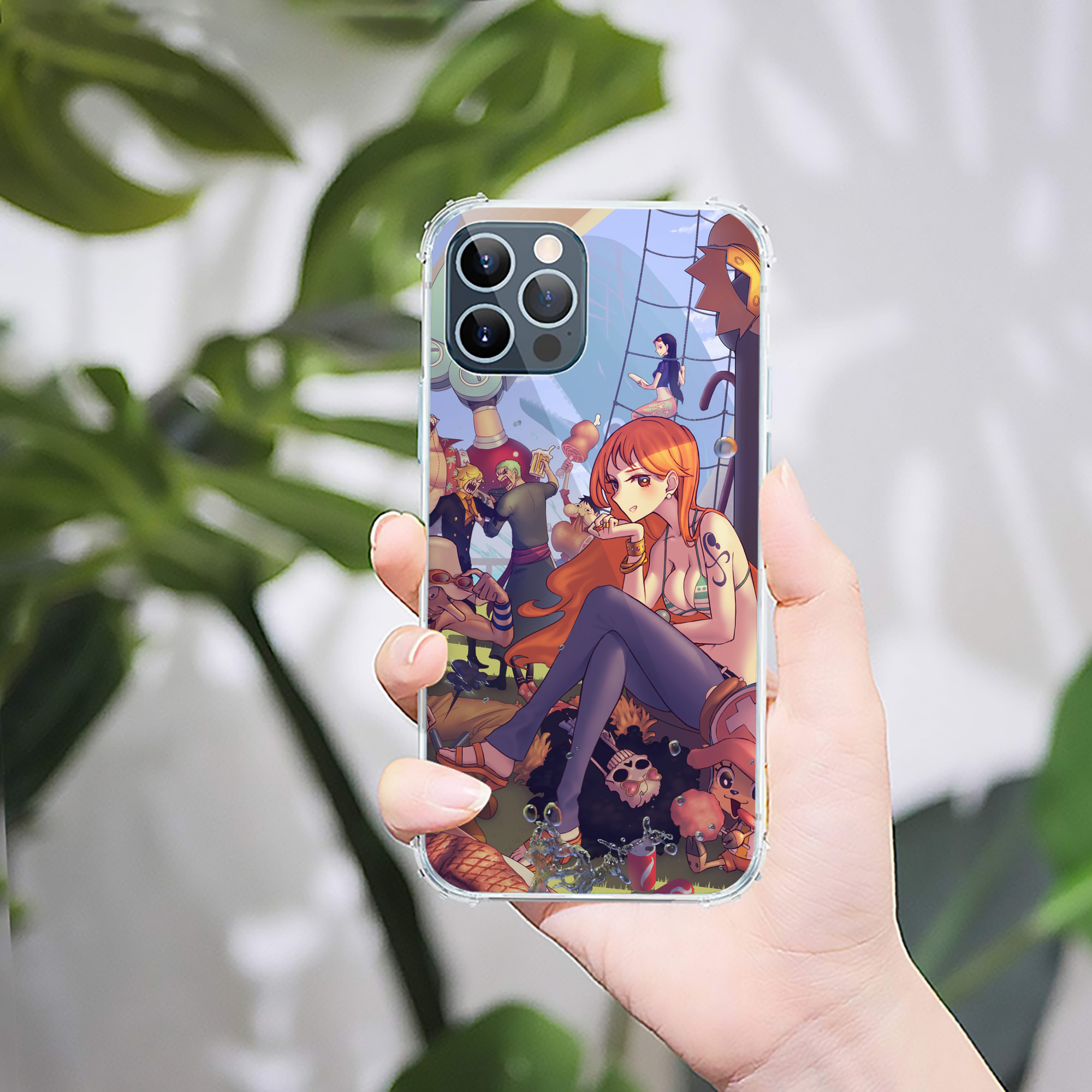 （画像用） ワンピース ONE PIECE 【iPhone 12シリーズ対応】透明スマホケース（クリアソフトケース）